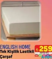 ENGLİSH HOME TEK KİŞİLİK LASTİKLLİ ÇARŞAF